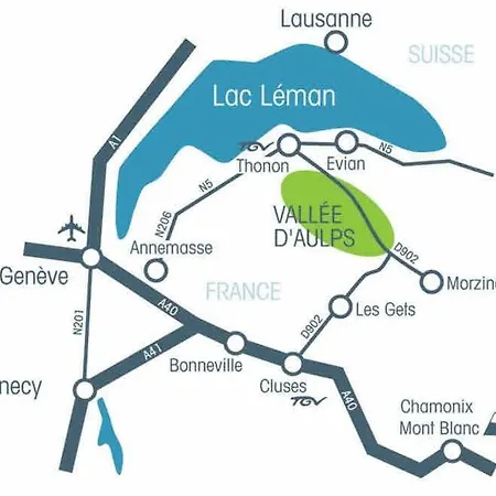 Duplex Avec Cheminee Et Vue Montagne Le Biot